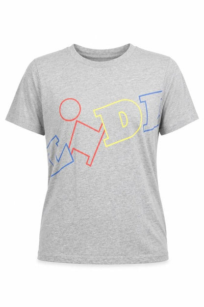 Womens UK Size S ESMARA Grey Basic T-Shirt