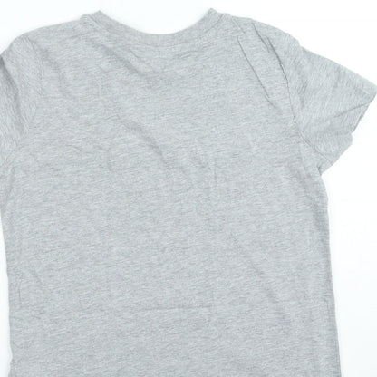 Womens UK Size S ESMARA Grey Basic T-Shirt