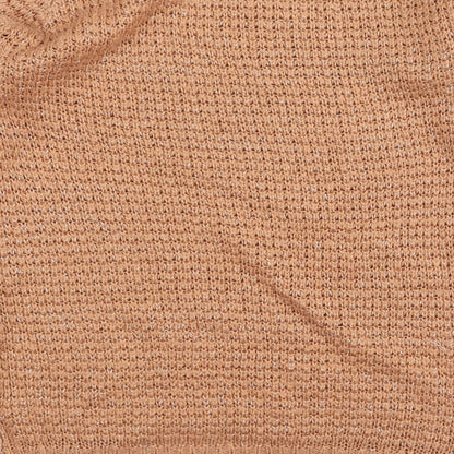 TU Womens Orange Round Neck Acrylic Pullover Jumper Size 12