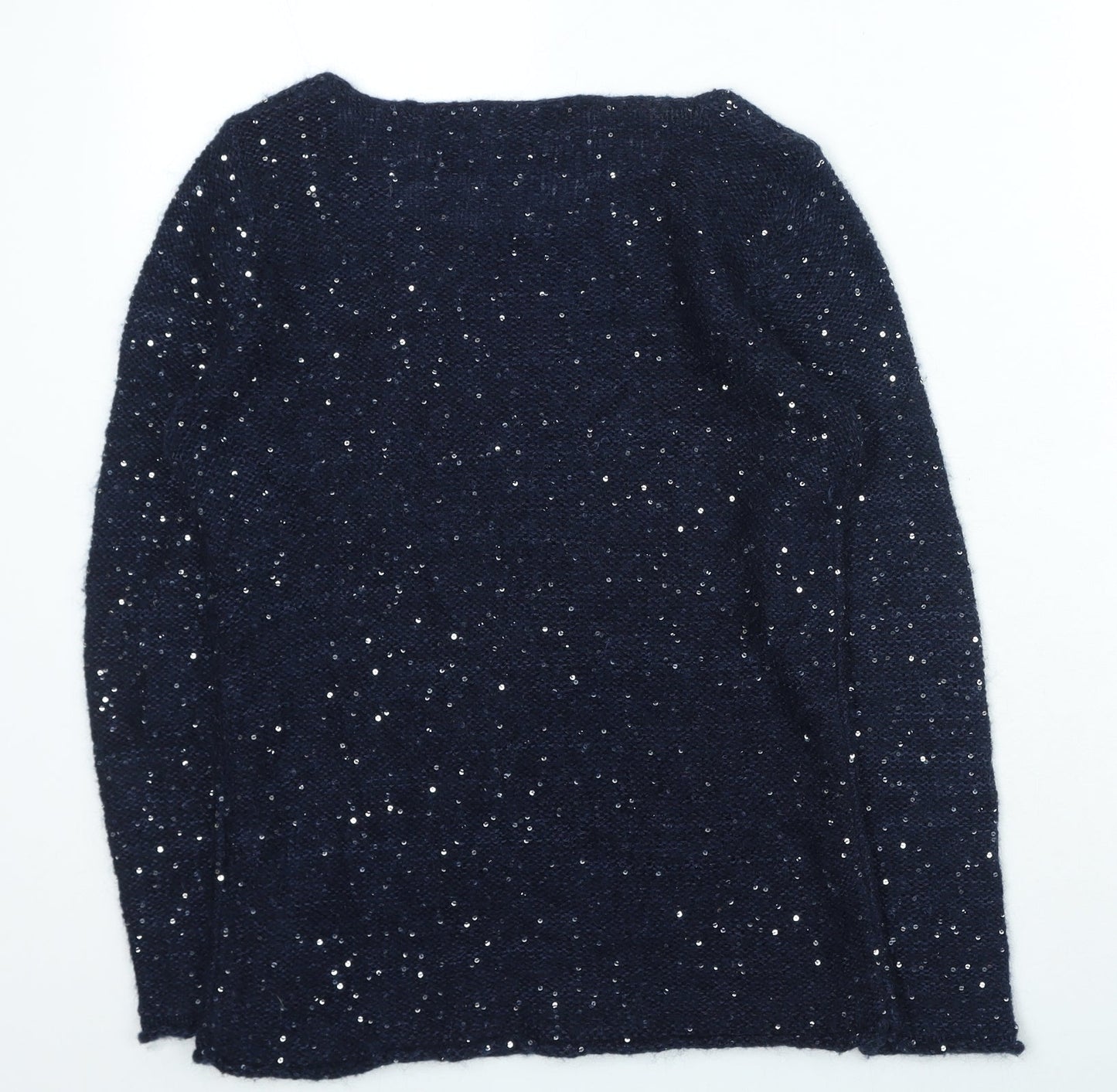 Womens UK Size 38 Caroll Blue Pullover Jumper