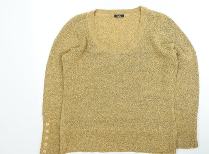 Womens UK Size L M&Co Yellow Pullover Jumper