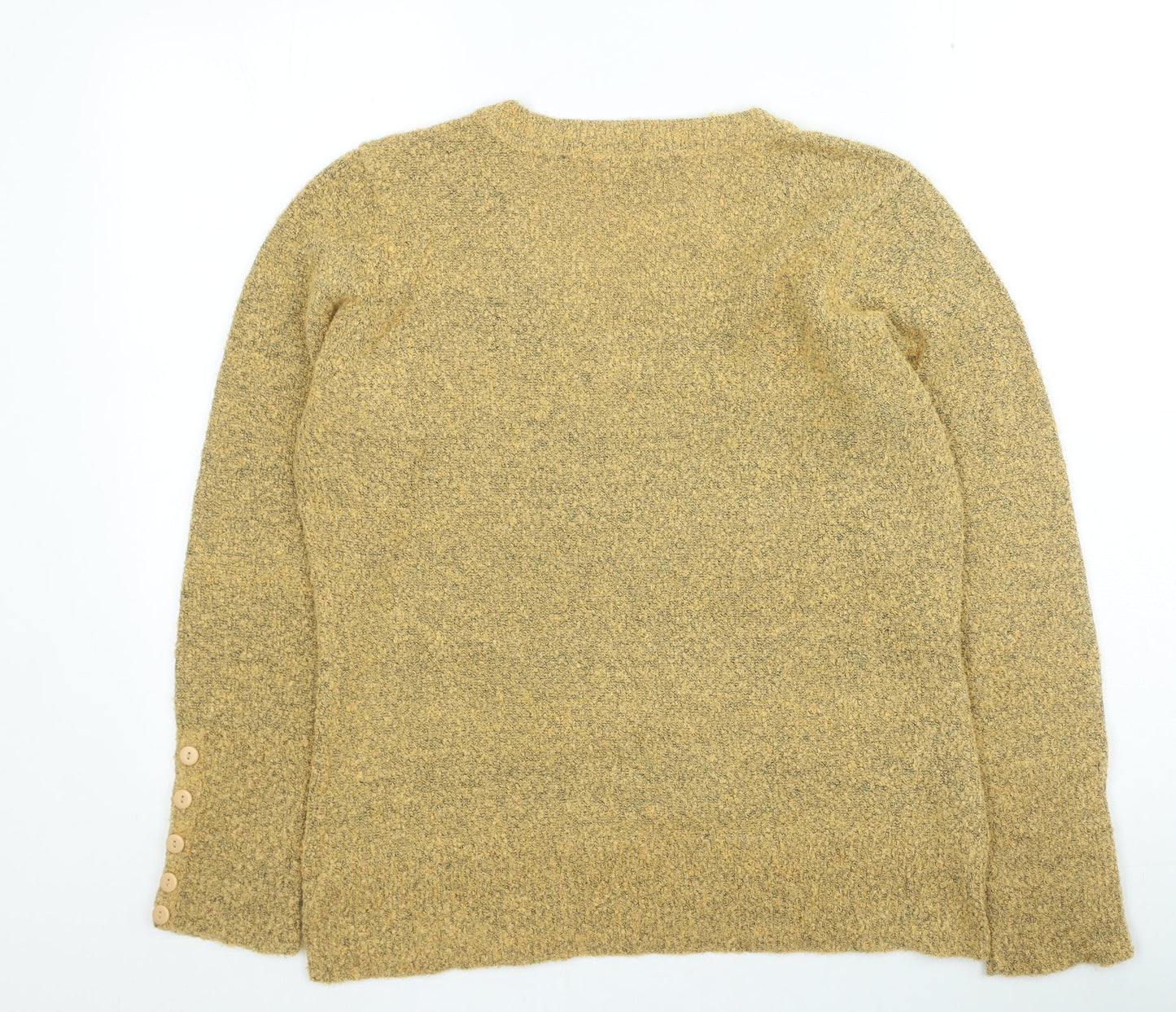 Womens UK Size L M&Co Yellow Pullover Jumper