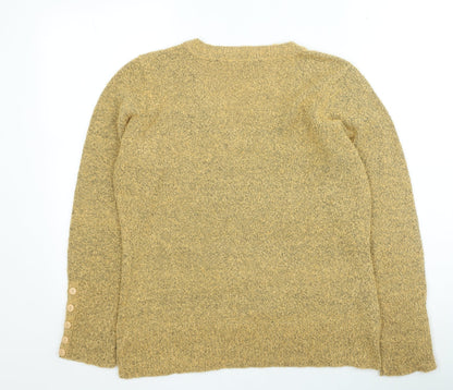 Womens UK Size L M&Co Yellow Pullover Jumper