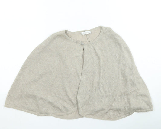 Kaliko Womens Gold Round Neck Viscose Shrug Jumper Size 18