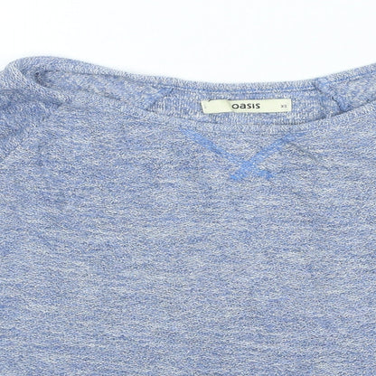 Womens UK Size XS Oasis Blue Pullover Jumper