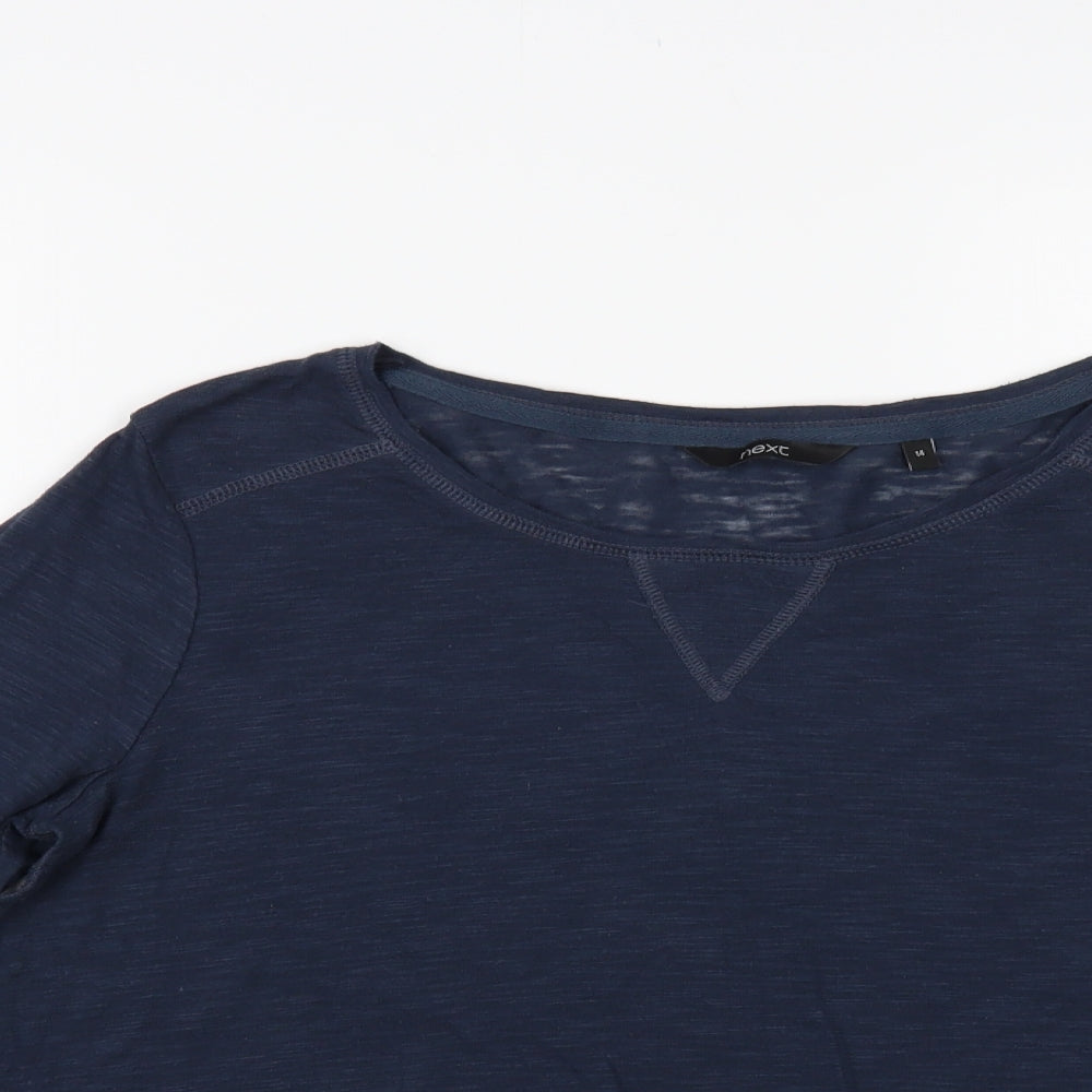 Womens UK Size 14 NEXT Blue Basic T-Shirt