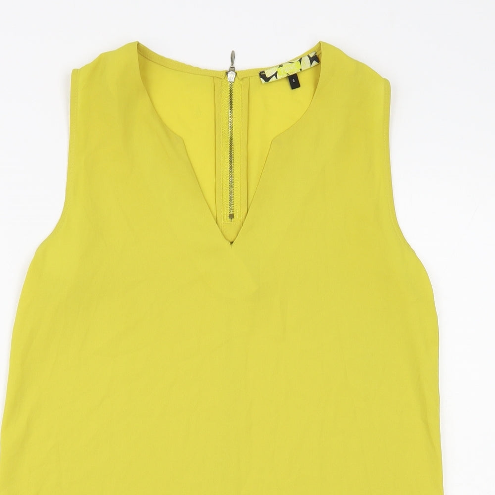 Womens UK Size 6 NEXT Green Basic Blouse