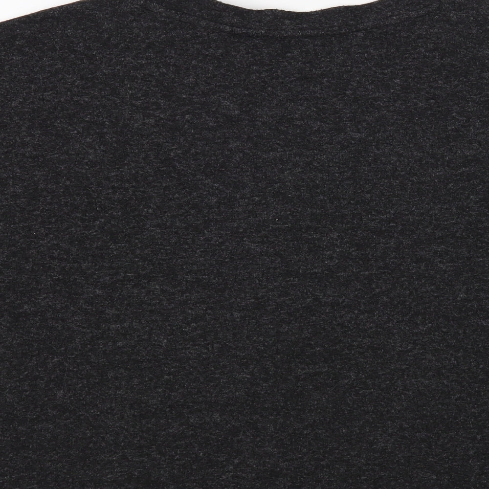 F&F Womens Grey Crew Neck Polyester Pullover Jumper Size 14