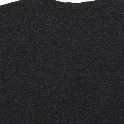 F&F Womens Grey Crew Neck Polyester Pullover Jumper Size 14