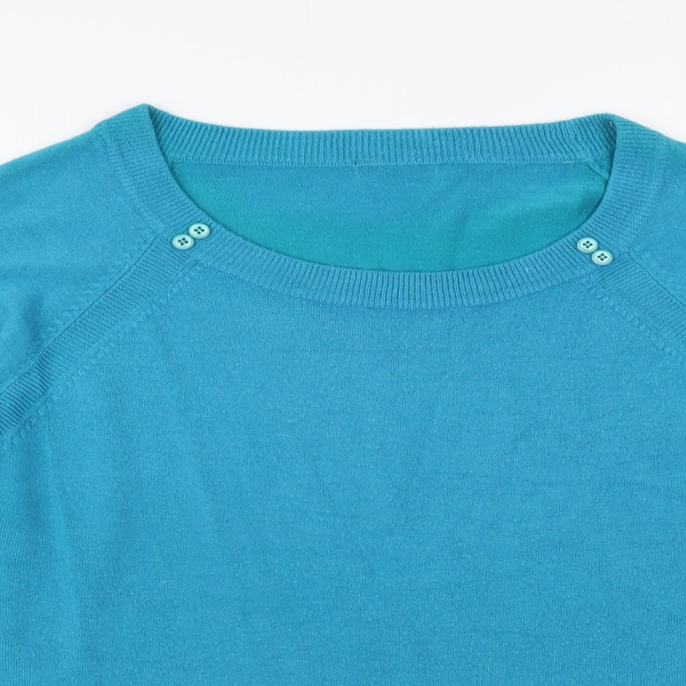 Womens UK Size 18 M&Co Green Pullover Jumper
