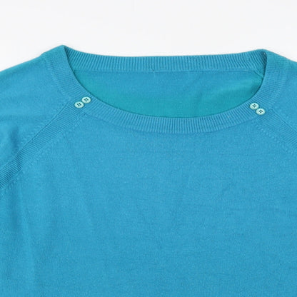 Womens UK Size 18 M&Co Green Pullover Jumper