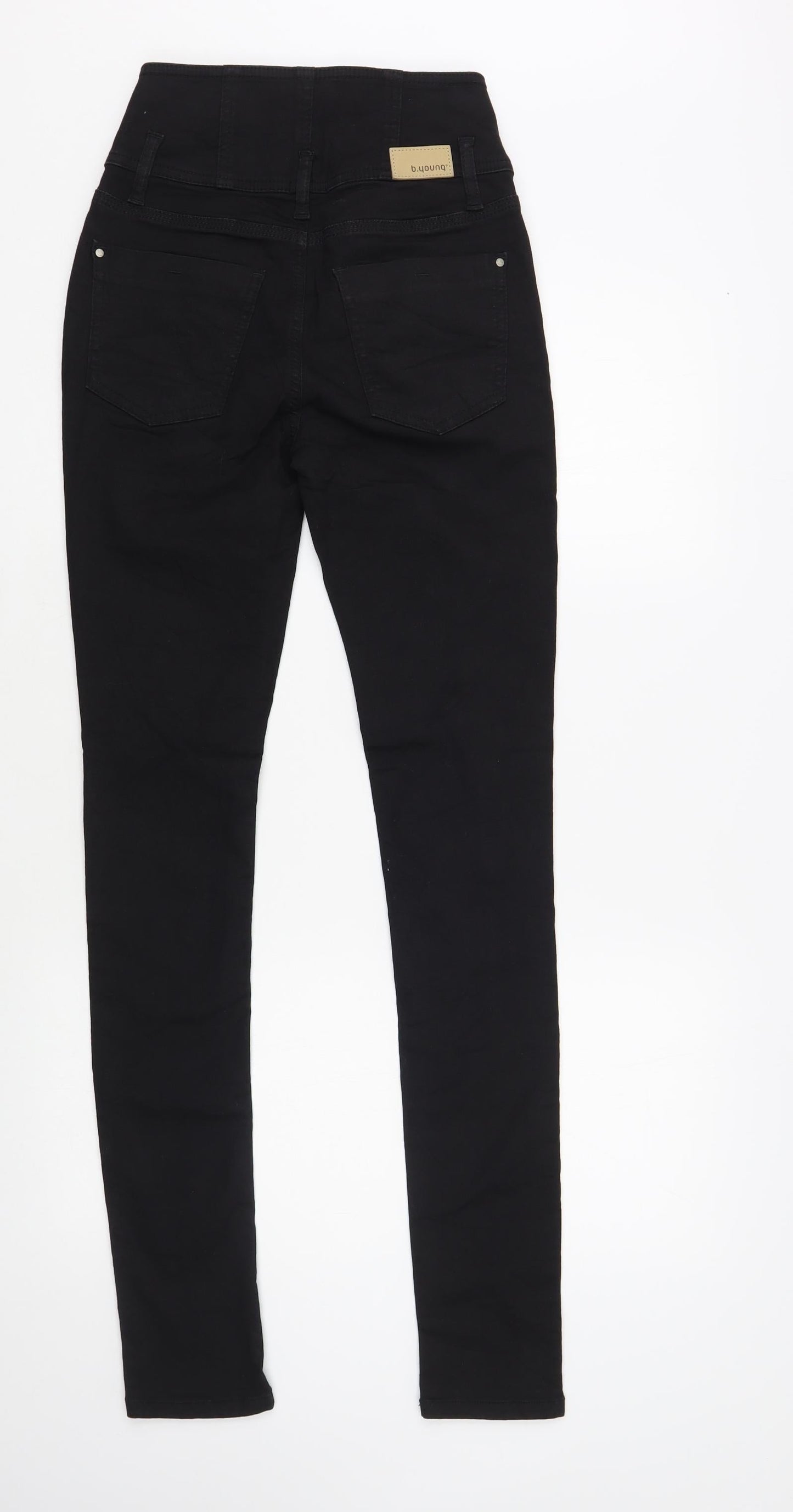 b.young Womens Black Cotton Skinny Jeans Size 26 in L32 in Regular Button