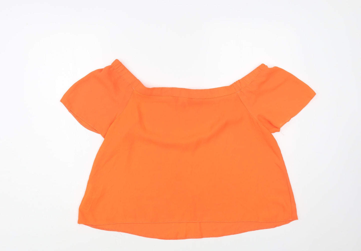 Womens UK Size 14 New Look Orange Basic Blouse