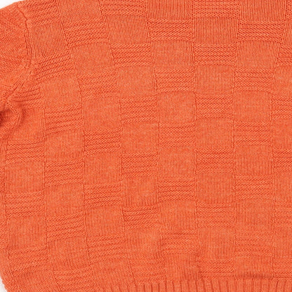 Womens UK Size 12 Spirit Orange Pullover Jumper