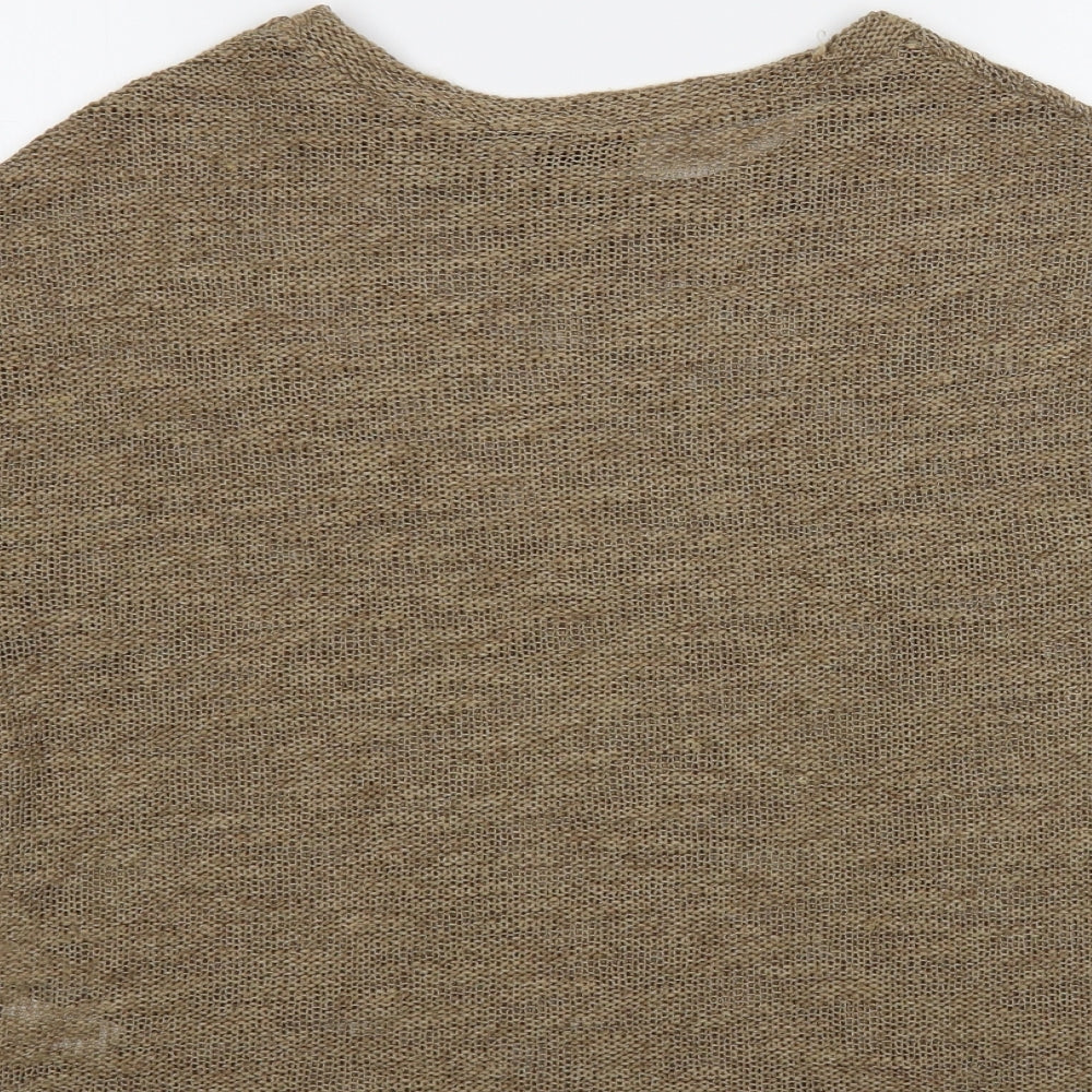 Womens UK Size 8 Topshop Brown Pullover Jumper
