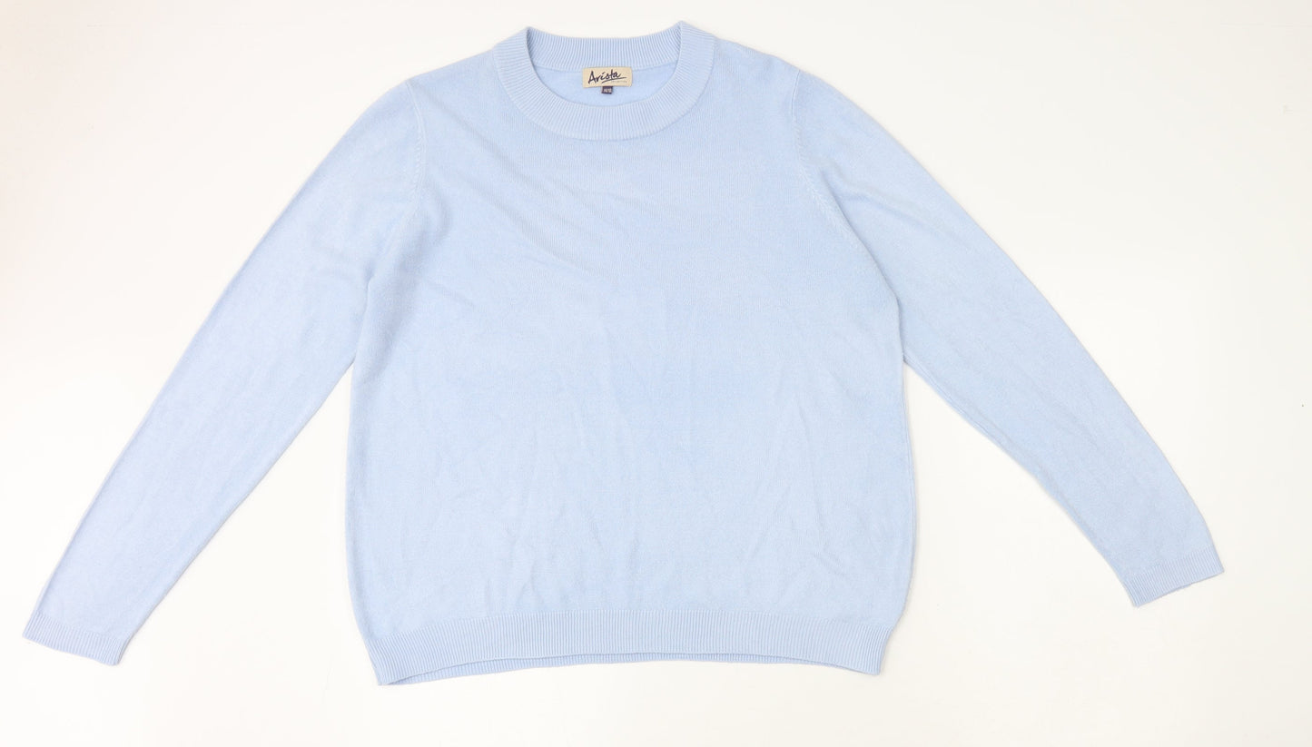 Womens UK Size 14 Arista Blue Pullover Jumper
