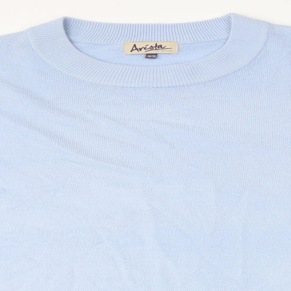 Womens UK Size 14 Arista Blue Pullover Jumper