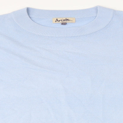 Womens UK Size 14 Arista Blue Pullover Jumper