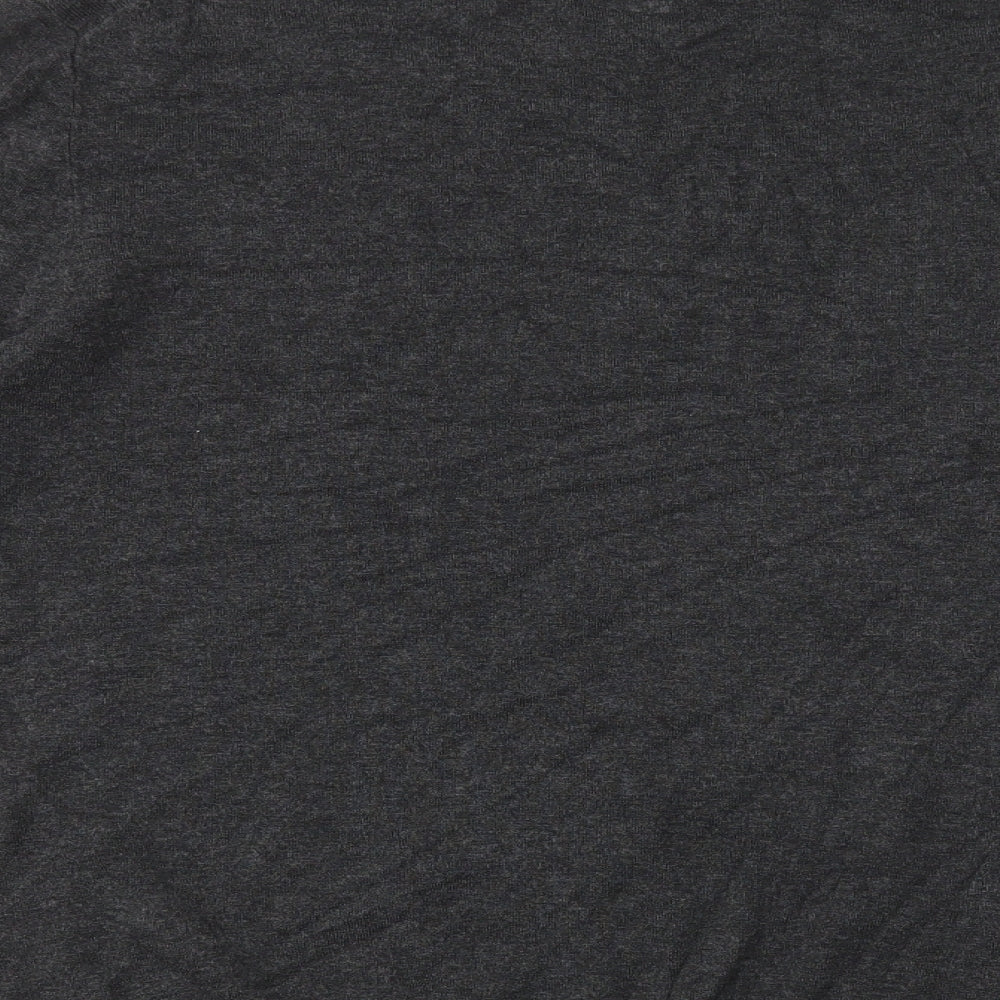 Debenhams Mens Grey V-Neck Viscose Pullover Jumper Size L