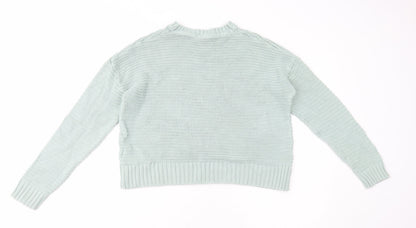 Womens UK Size S Divided by H&M Green Pullover Jumper
