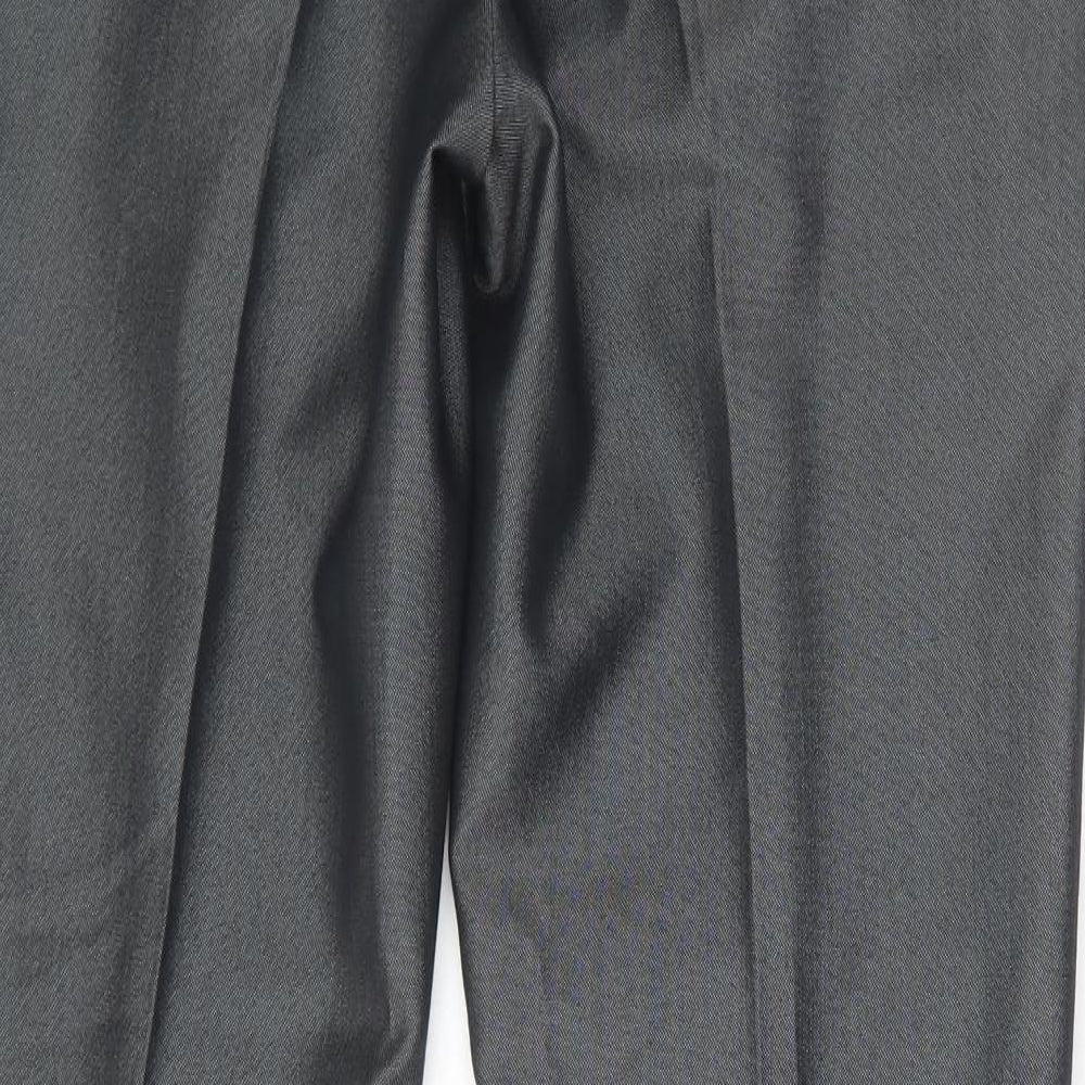 Ventuno Mens Grey Polyester Trousers Size 30 in L31 in Regular
