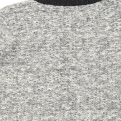 Womens UK Size 10 BHS Grey Cardigan Jumper