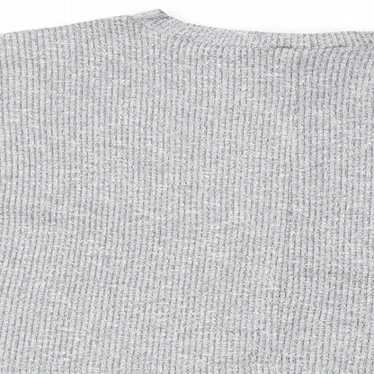 Womens UK Size 8 ASOS Grey Cropped T-Shirt