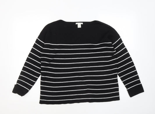 Womens UK Size S H&M Black Pullover Jumper