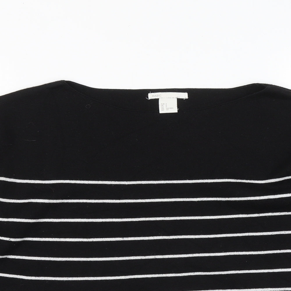 Womens UK Size S H&M Black Pullover Jumper