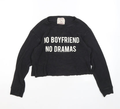 Womens UK Size S Pull&Bear Grey Pullover Jumper