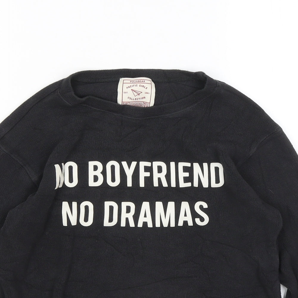 Womens UK Size S Pull&Bear Grey Pullover Jumper