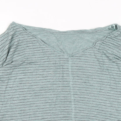 Womens UK Size L Dunnes Stores Green Basic Blouse