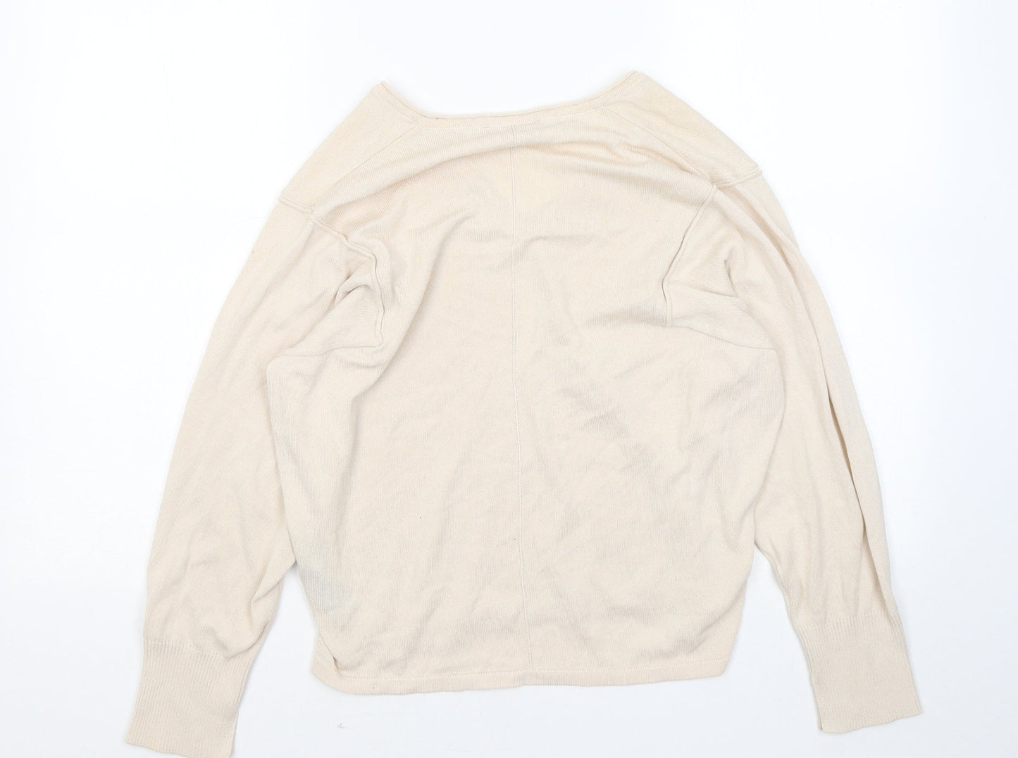 Womens UK Size 10 Marks and Spencer Beige Pullover Jumper
