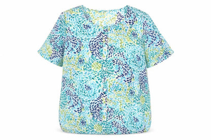Womens UK Size XL Damart Multicoloured Basic Button-Up