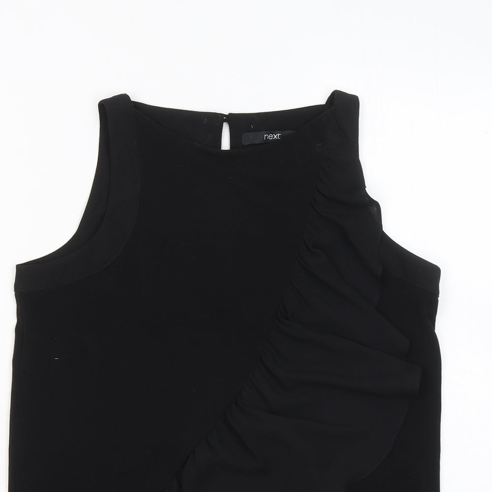 Womens UK Size 8 NEXT Black Basic Tank