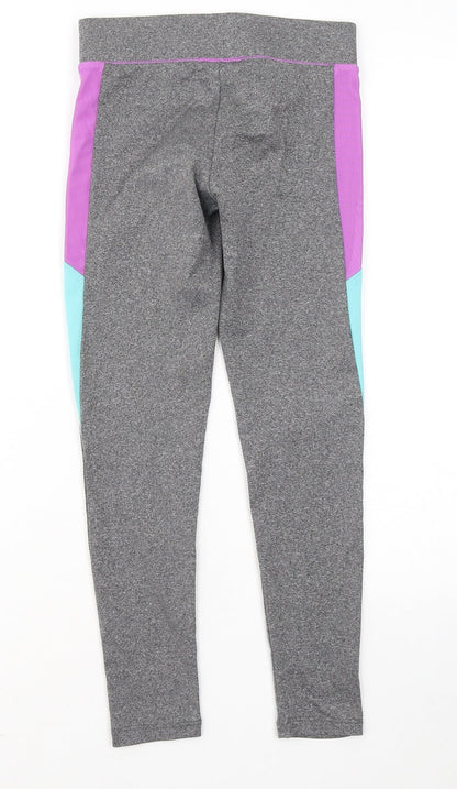 Young Dimension Girls Grey Polyester Jogger Trousers Size 9 Months Regular
