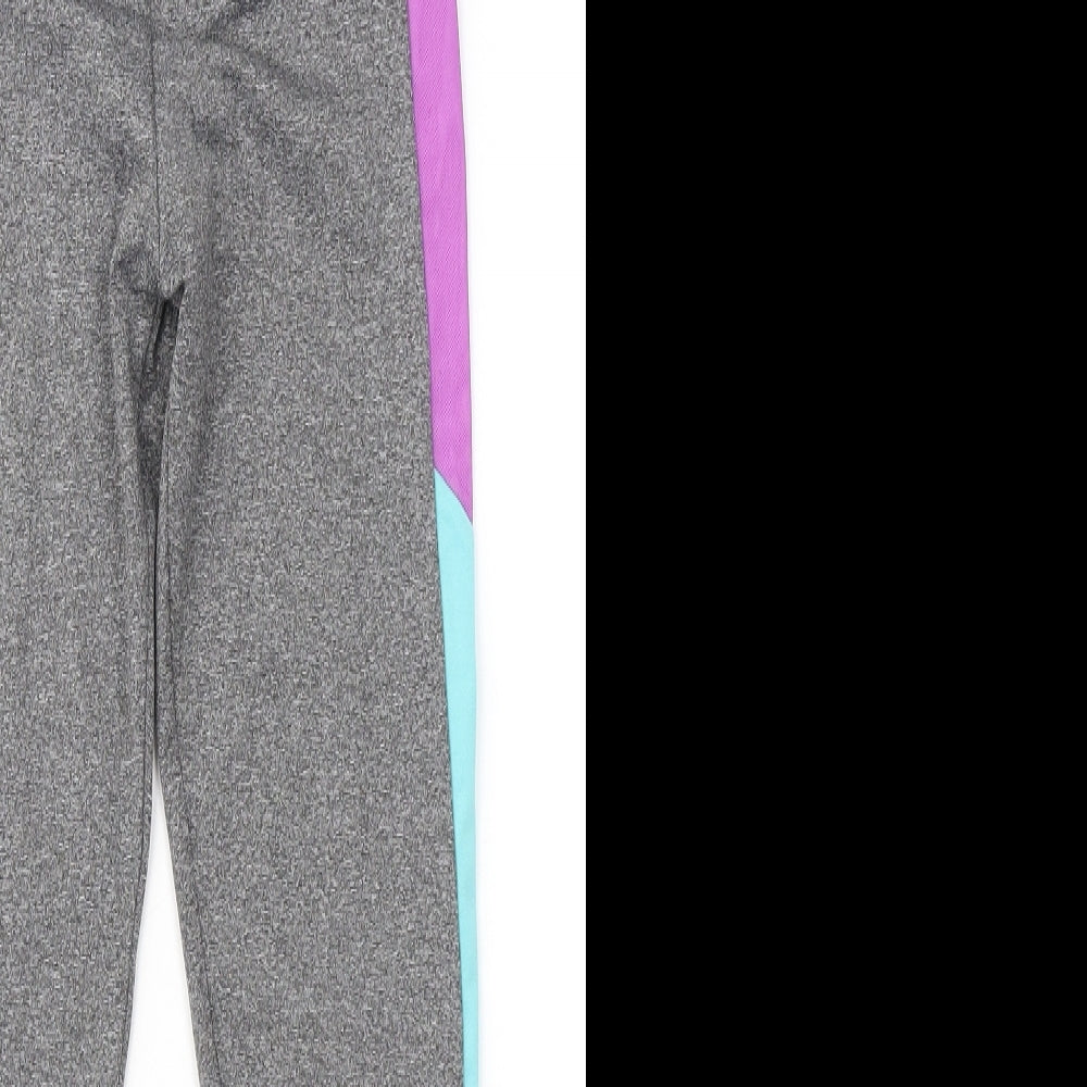 Young Dimension Girls Grey Polyester Jogger Trousers Size 9 Months Regular