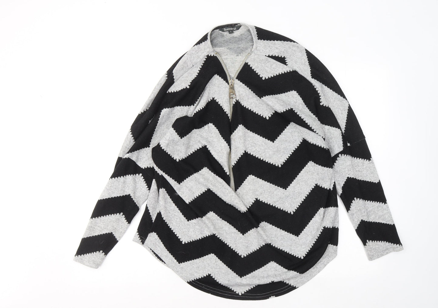 Womens UK Size S Bonmarché Grey Pullover Jumper