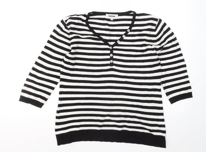 Womens UK Size 14 Vogue Black Pullover Jumper
