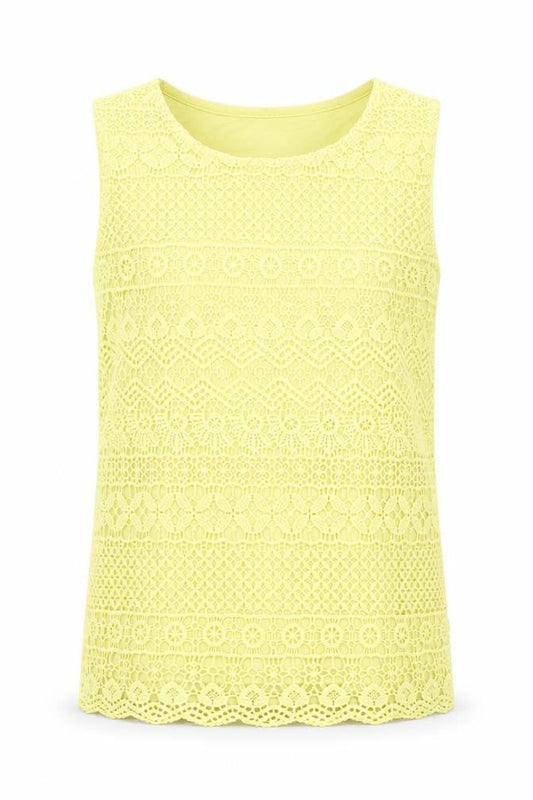 Womens UK Size 8 Intuition Yellow Vest Jumper