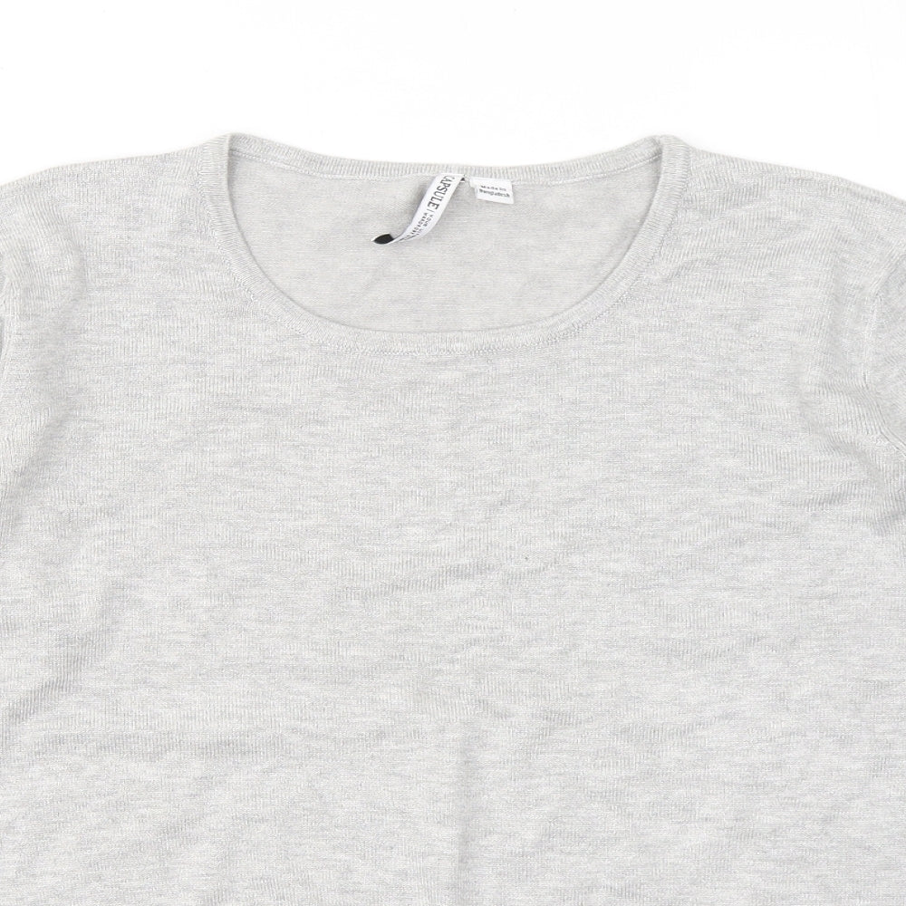 Womens UK Size 12 Capsule Grey Pullover Jumper