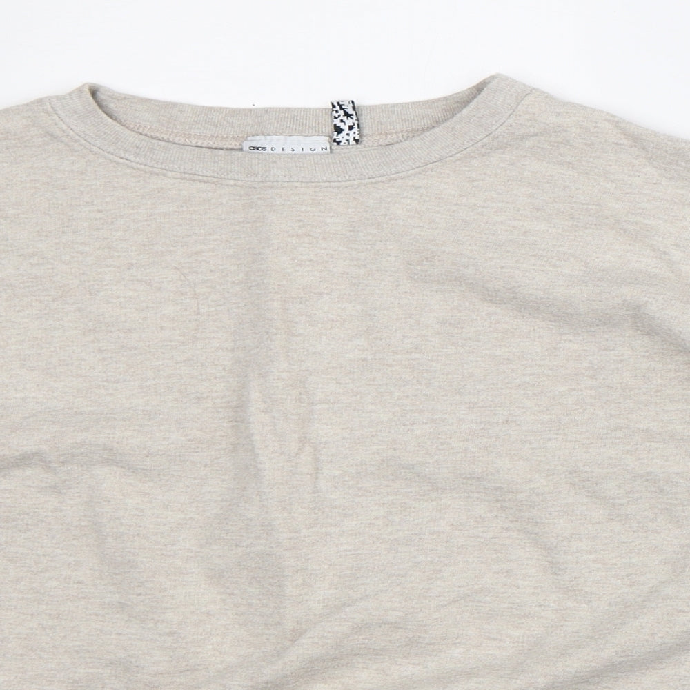 Womens UK Size 6 ASOS Beige Pullover Sweatshirt