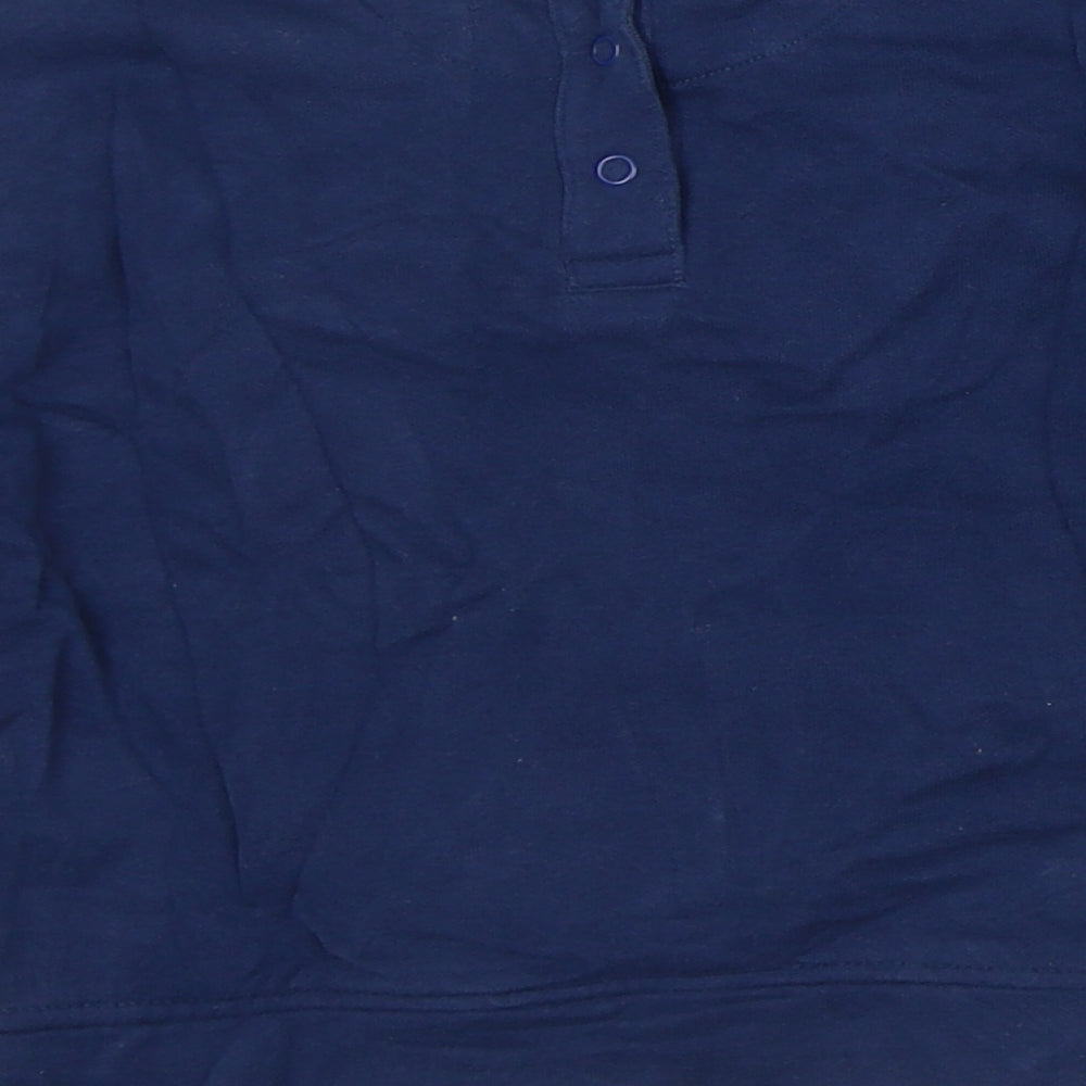 Marks and Spencer Boys Blue Cotton Pullover Sweatshirt Size 4-5 Years - Reindeer