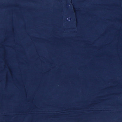 Marks and Spencer Boys Blue Cotton Pullover Sweatshirt Size 4-5 Years - Reindeer