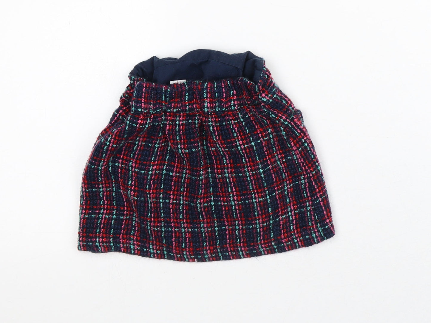 Dunnes Stores Girls Multicoloured Check Cotton A-Line Skirt Size 12-18 Months