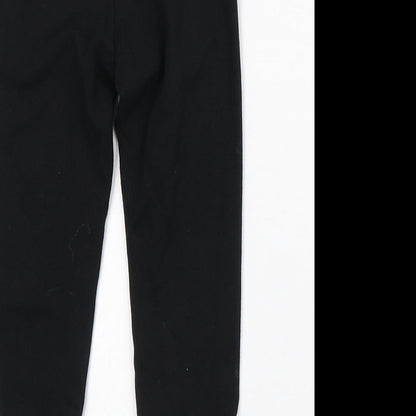 Rare Editions Girls Black Cotton Capri Trousers Size 2-3 Years Regular
