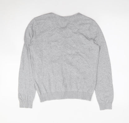 Womens UK Size M H&M Grey Cardigan Jumper