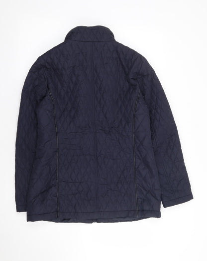 Womens UK Size 10 Bonmarché Blue Rain Coat