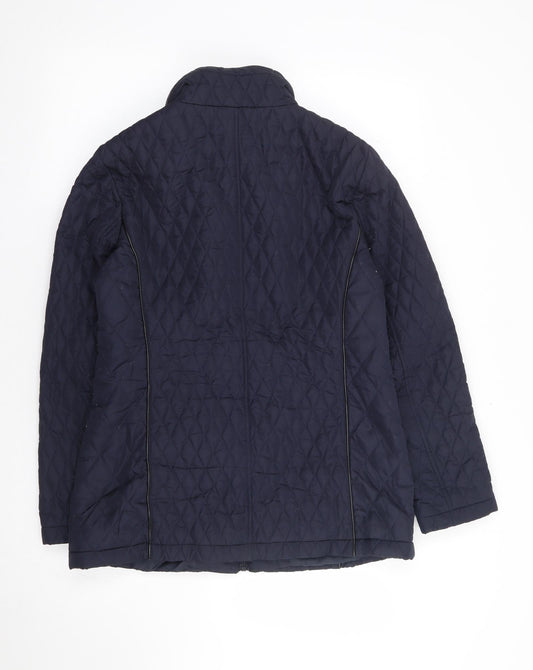 Womens UK Size 10 Bonmarché Blue Rain Coat