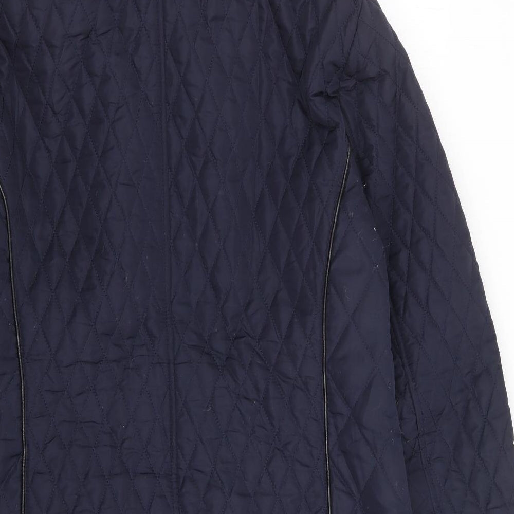 Womens UK Size 10 Bonmarché Blue Rain Coat